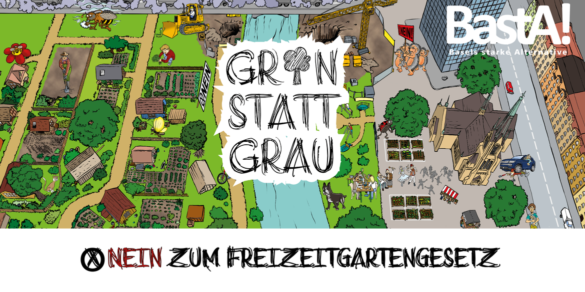 NEIN zum Freizeitgartengesetz.